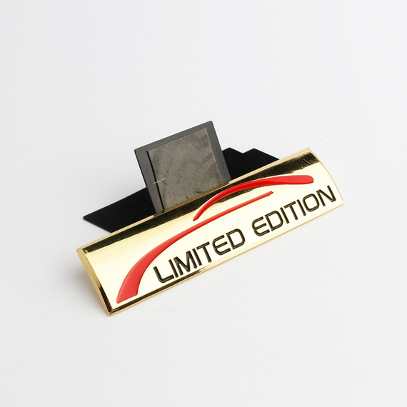 Наклейка на авто Limited Edition металічна 9.1x2.8 cm, Золотий