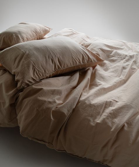 Постельное белье Limasso Stonewashed Ranforce 200 х 220 см Akdeniz Bej | Зображення 4