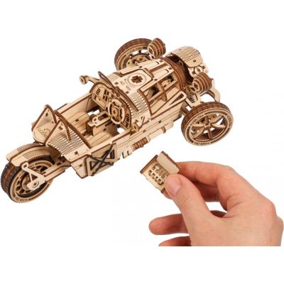 Конструктор Ugears механічний 3D Трицикл UGR-S (70216) | Зображення 4
