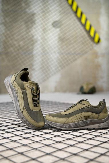 Демісезонні мілітарі кросівки олива ПП7867 | Зображення 3