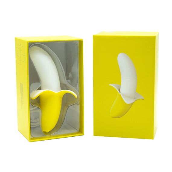 Вібратор-банан Banana Bliss Mini Silicone Vibrator, вагінально-кліторальна стимуляція, 10 режимів | Зображення 4
