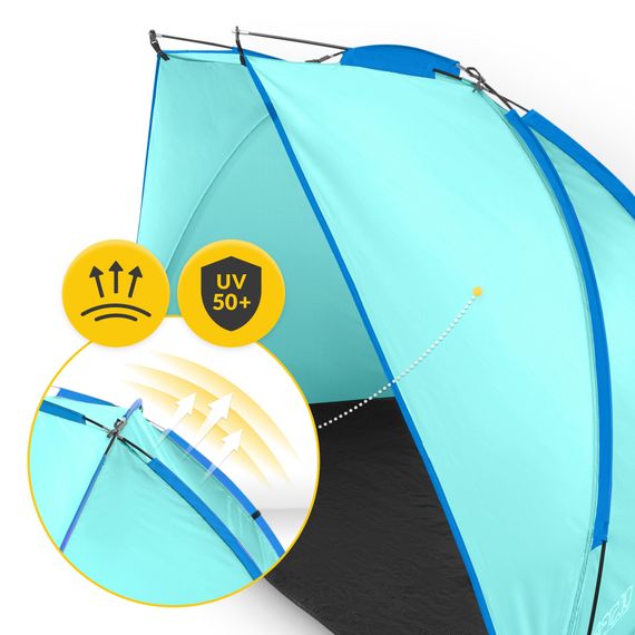 Намет пляжний 4FIZJO 200 x 115 см Sky Blue (P-5905973405188) | Зображення 7