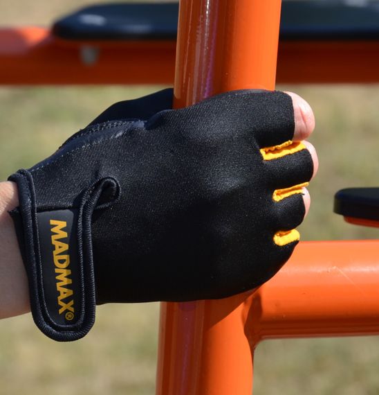 Рукавички для фітнесу MadMax MFG-251 Rainbow Orange L | Зображення 8