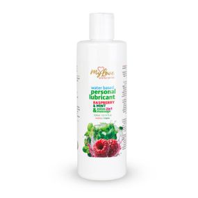 2в1 лубрикант та масажний гель - MyLove Aroma Series Intim&Massage Raspberry & Mint, 300 мл Sex Aura