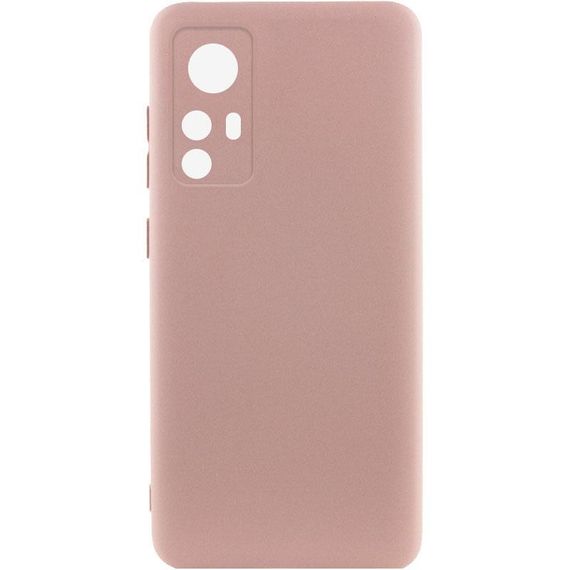 Чохол TPU GETMAN Liquid Silk Full Camera для Xiaomi 12T / 12T Pro Рожевий / Pink Sand