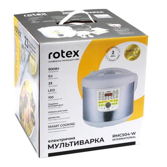Мультиварка Rotex International RMС504-W 900 Вт | Зображення 4