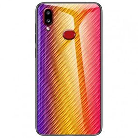 TPU+Glass чохол Twist для Samsung A10s Помаранчевий