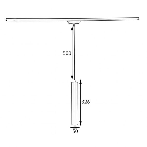 Підвісний трековий світильник MSK Electric Tube NT 3522W | Зображення 2
