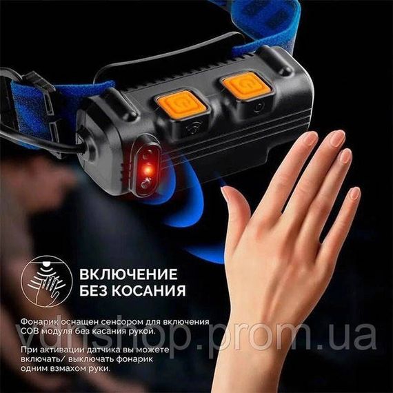 Профессиональный светодиодный фонарик на голову BL-W691-2COB, Фонарь на голову диодный BO-17 | Зображення 1