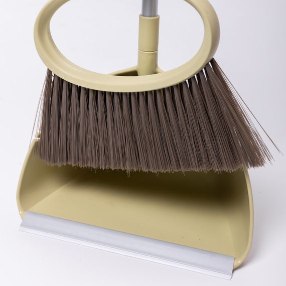 Набір віник і совок на довгій ручці для підлоги 25×25×95 (см) Зелений HP-45-1GR | Зображення 4