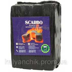 Вугілля горіхове для кальяну Scarbo 1 кг. без паковання
