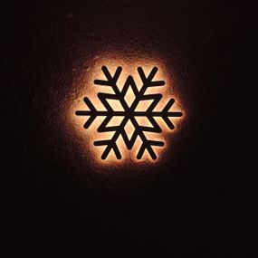 Панно декоративная картина на стену Снежинка LED 16 цветов телефон 400х400 acr-p000211