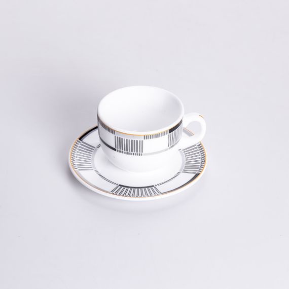 Столовий сервіз з порцеляни Geometry на 6 осіб 32 предмети HP-HK-6 | Зображення 1