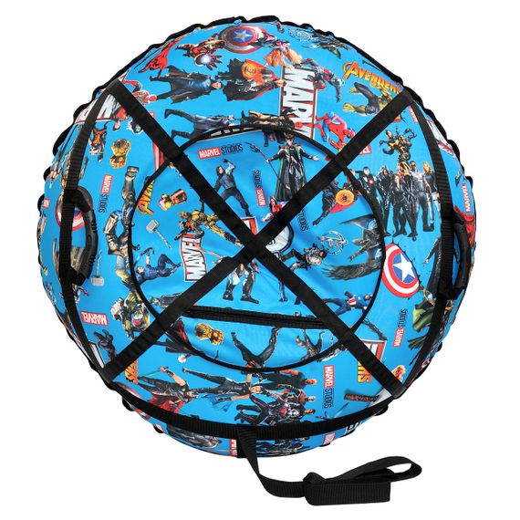 Надувні санчата тюбінг 100 см "Марвел синій" (Оксфорд, ПВХ) санки ватрушка | Зображення 5