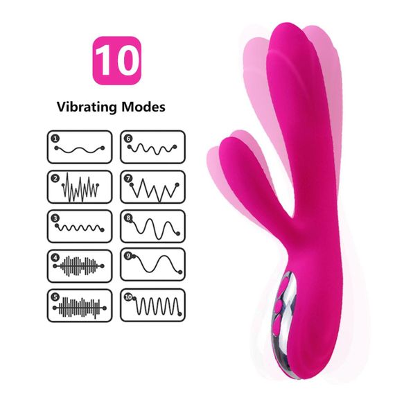 Вібратор - Joker Heating Double Vibrating Massage Stick Pink Sex Aura | Зображення 9