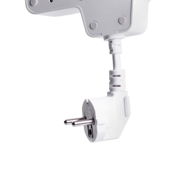 Мережевий фільтр на 2 євро розетки з 2 USB та 2 Type-C білий HP-5-17 | Зображення 4