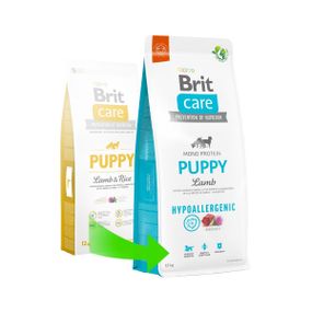 Сухой корм для щенков всех пород Brit Care Dog Hypoallergenic Puppy с ягненком 12 кг