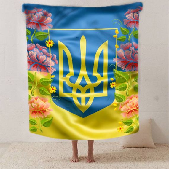 Плед 3D патріотичний Національна гордість №2 12593 135х160 см | Зображення 1