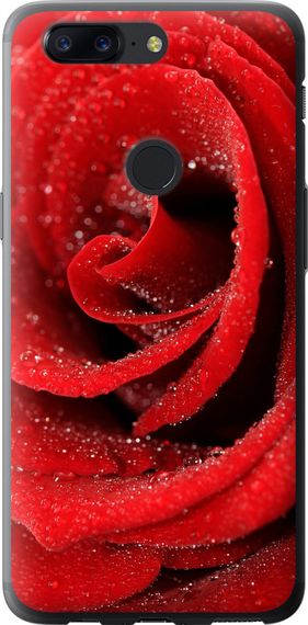 Чехол на OnePlus 5T Красная роза "529u-1352-17620"