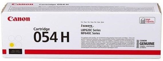 Картридж Canon 054H MF641/643/645, LBP-621/623 Yellow (2300 стр) (3025C002)