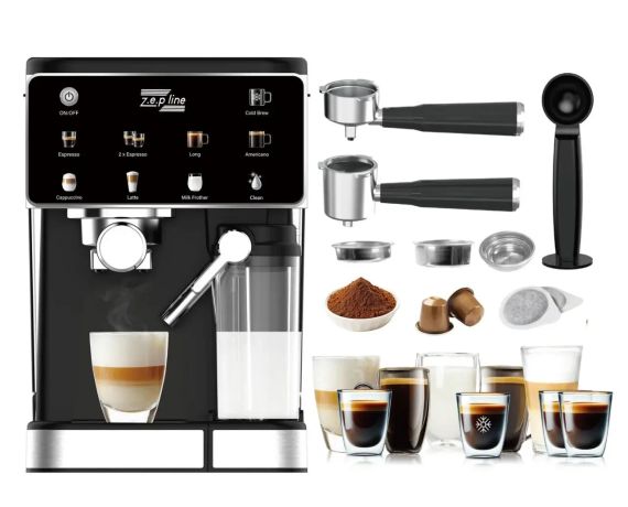 Кофемашина 3в1 3000 Вт 20Bar Zepline ZP-6806 | Зображення 3