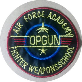 Нашивка на одежду Opgun 125 мм Червоний