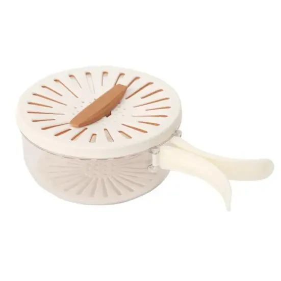 Двухслойная дренажная корзина / Миска для очистки фруктов с ситечком