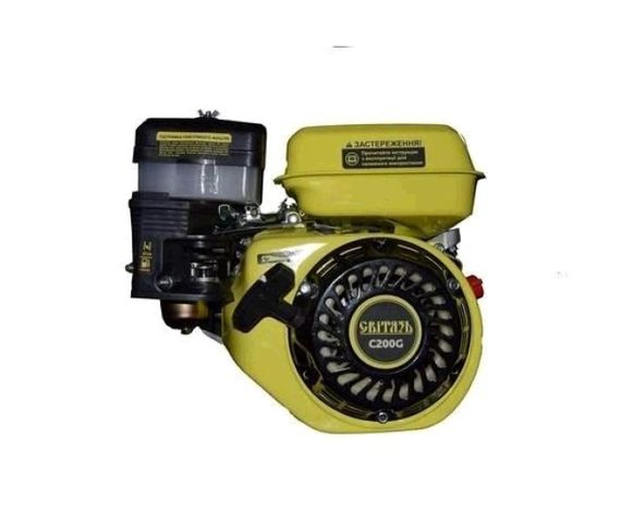 Двигатель м/б   168F   (6,5Hp)   (полный комплект) (вал Ø 19мм, под шпонку) СВІТЯЗЬ C200G EVO
