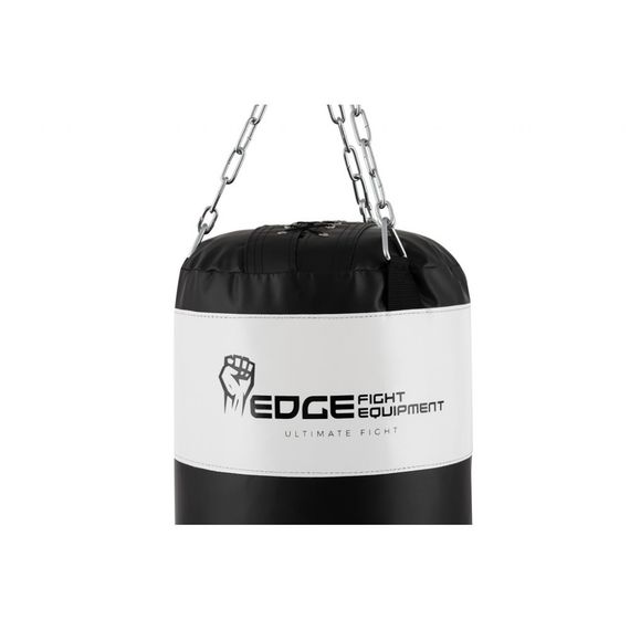 Боксерський мішок EDGE Lords 140*40см. вага 40 кг. EWW наповнений Black/White | Зображення 6