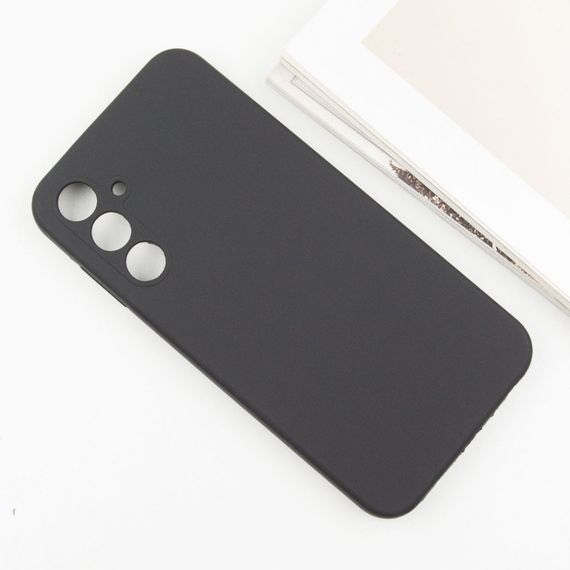 Чехол Silicone Cover Lakshmi Full Camera (AAA) для Samsung Galaxy S24 FE Черный / Black | Зображення 4