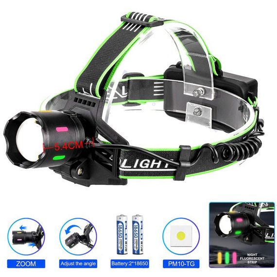 Фонарь налобный PLD-903-TG (white/yellow/white+red) IX-57