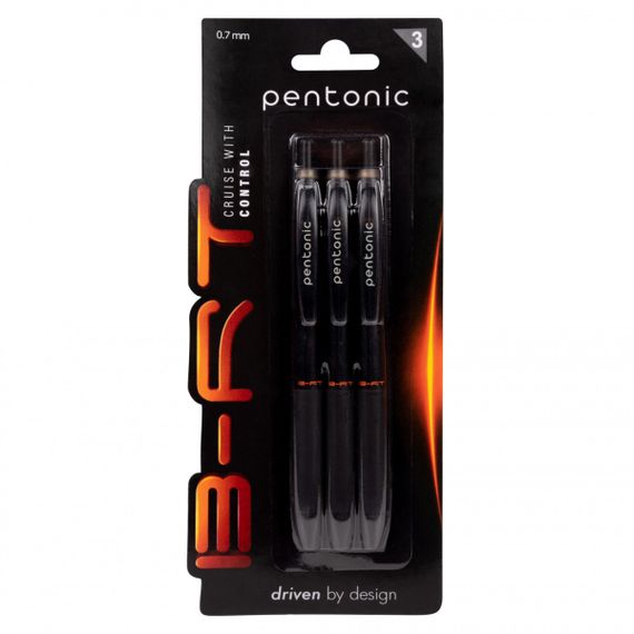 Набор шариковых автоматических ручек Pentonic 412188 3 шт/уп | Зображення 1