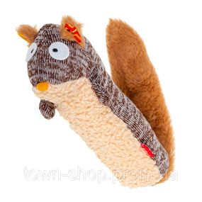Игрушка для собак Белка с пищалкой GiGwi Plush Friendz, текстиль, 29 см