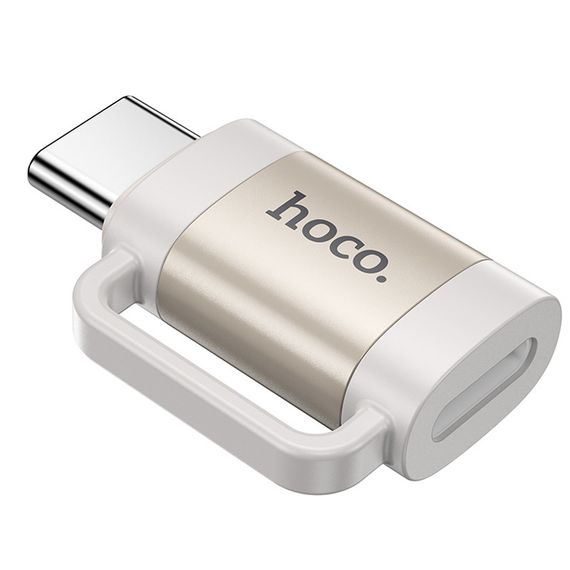 Переходник Hoco UA31E OTG Type-C male to Lightning female Gray | Зображення 1