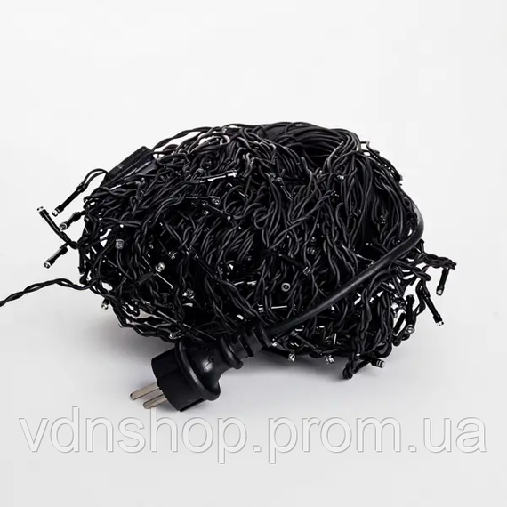 Уличная гирлянда Бахрома 25 м 405 LED черный провод Мультиколор 25MBML | Зображення 3