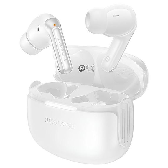 Беспроводные TWS наушники Borofone FQ9 Plus Peaceful ANC+ENC White