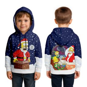 Худи детское с 3D принтом Santa Homer 31794 152 см