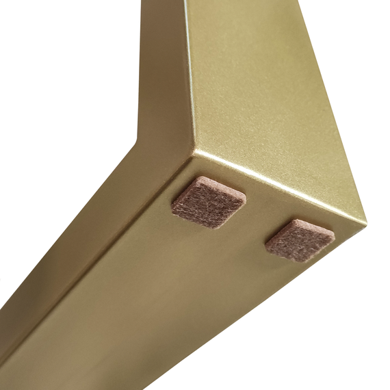 Опора для стола из металла 700×100mm, H=730mm (профильная труба: 80x40mm) Золото | Зображення 4