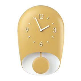 Часы настенные с маятником Guzzini Home 168604206 22х8х33 см желтые