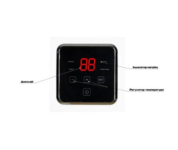 Водонагрівач Mixxus EWH-14100 CUBE WET(Н) 100 л, 2,0 кВт, "мокрий" ТЕН, горизонтальний, квадратний, білий (WH0616) | Зображення 2