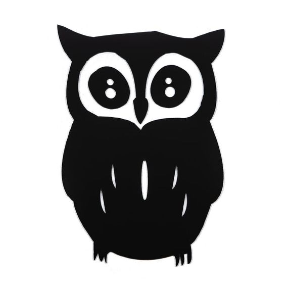 Дзеркальний декор акриловий самоклеючий Сова чорна (D) SW-00002493