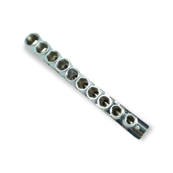 Набір головок торцевих шестигранних 1/2" 10-22мм 10 од. HAISSER (арт.70189) | Зображення 2