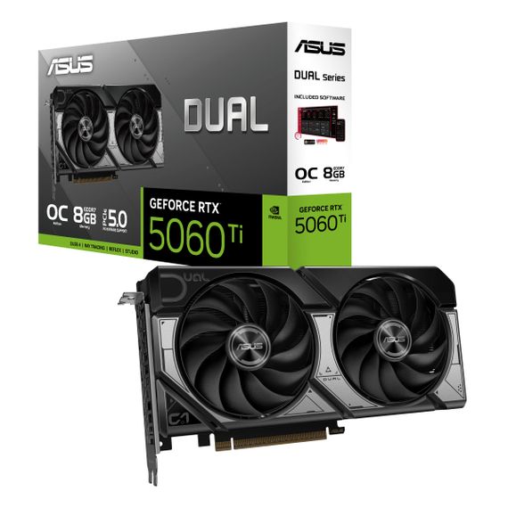 Видеокарта ASUS GeForce RTX 5060 Ti 8GB GDDR7 OC DUAL-RTX5060TI-O8G 90YV0MP2-M0NA00 | Зображення 7