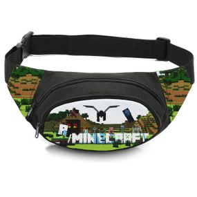 Сумка-бананка дитяча з принтом Minecraft поясна сумка для хлопчика (4524)