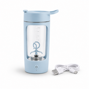Електричний шейкер для спортивного харчування (500 мл) — Акумуляторний міксер із тритану (Блакитний)