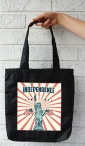 Сумка шопер  з кишенею 4Profi "Independence" оксфорд  чорна