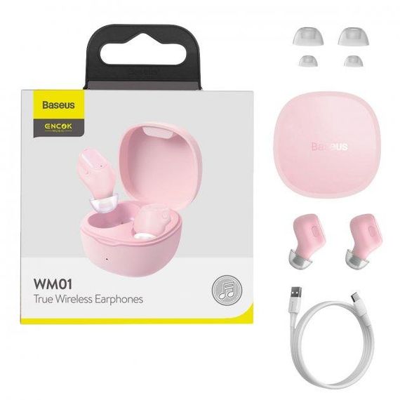 Беспроводные Наушники Baseus Encok WM01 Pink | Зображення 7