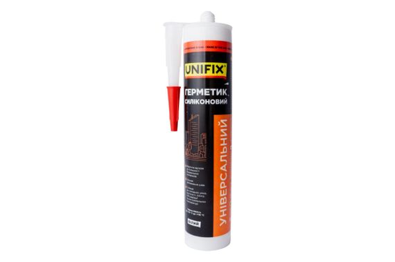 Герметик силиконовый Unifix - 280 мл универсальный белый (951260)