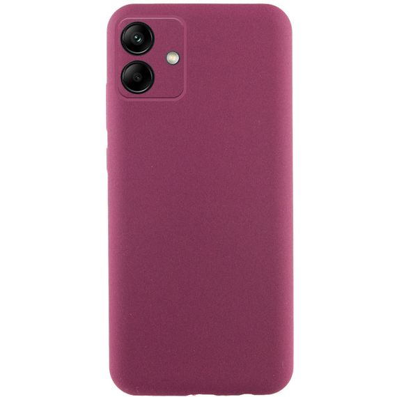 Чохол TPU GETMAN Liquid Silk Full Camera для Samsung Galaxy A06 Бордовий / Marsala