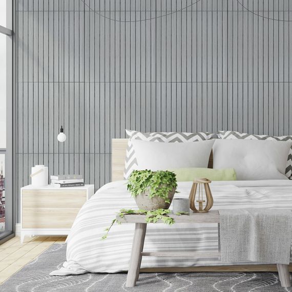 Покрытие виниловое самоклеющееся 3D рейки 600х600х2,8мм SW-00003243 | Зображення 5